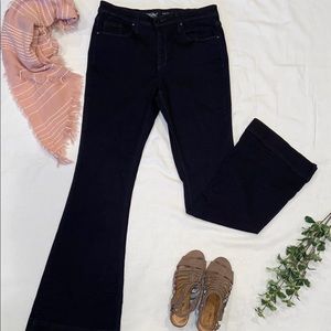 Mossimo Denim High Rise Flare Dark Wash Jean